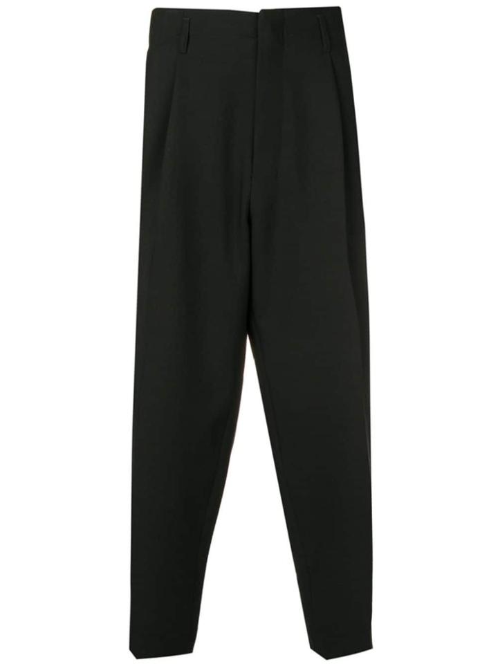 Ami Alexandre Mattiussi Pleated Trousers - Black