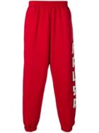 Paura Loose Track Trousers - Red