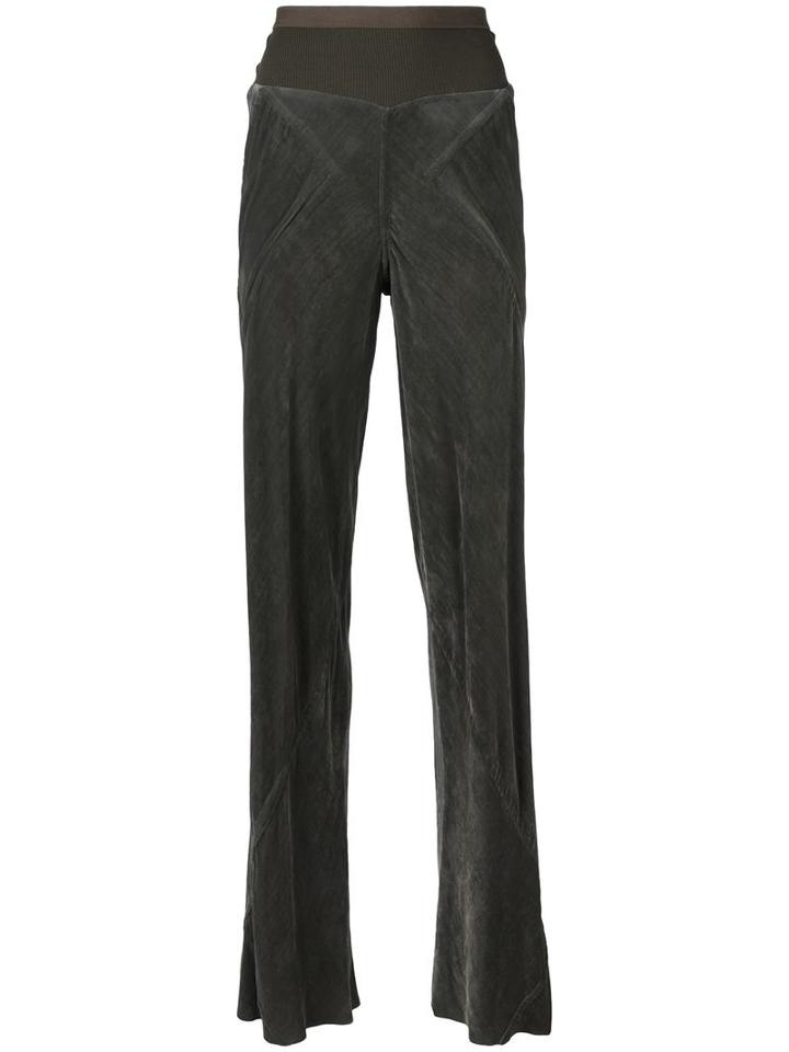 Bias Palazzo Pants, Women's, Size: 44, Grey, Silk/cotton/polyamide/viscose, Rick Owens
