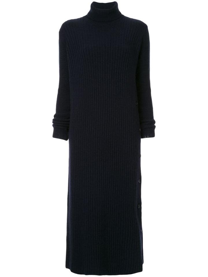 Marni Ribbed Knit Midi Dress - Black