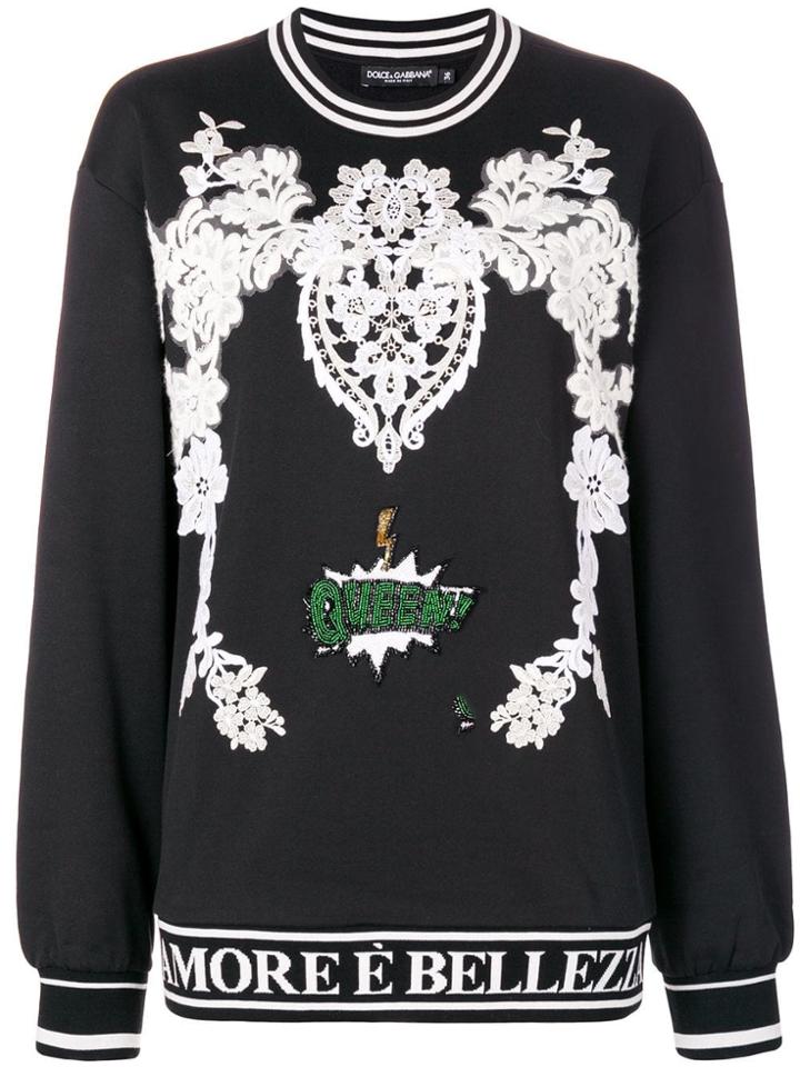 Dolce & Gabbana Queen Sweatshirt - Black