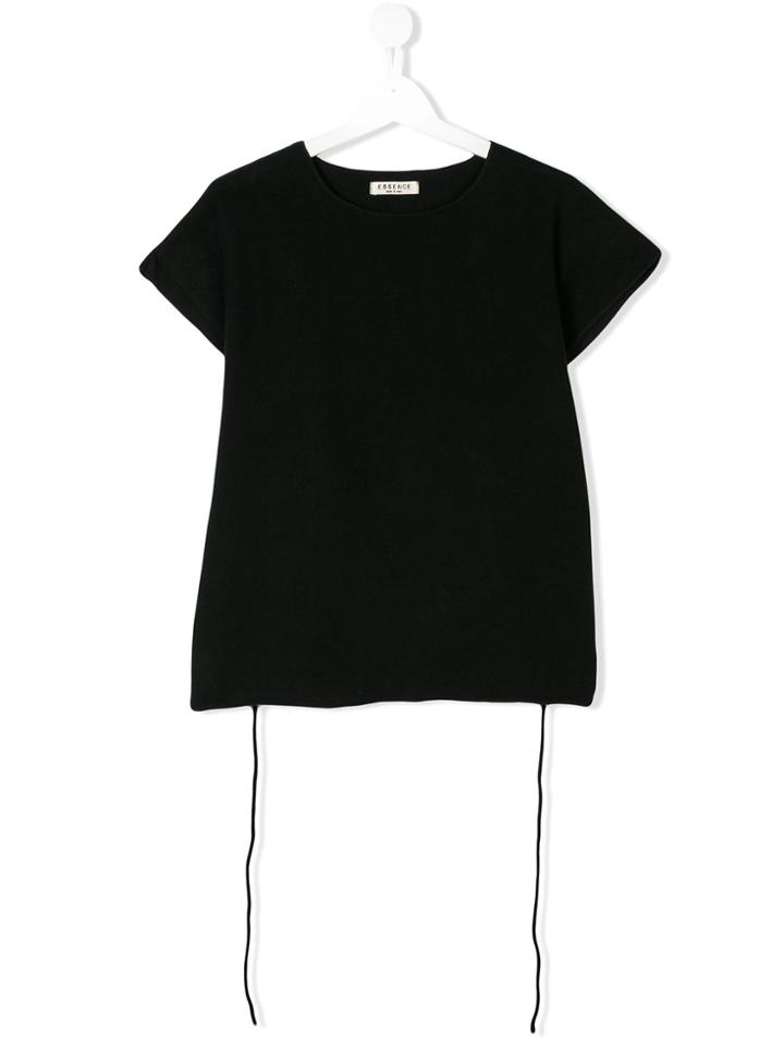 Essence Kids Teen Drawstring Top - Black