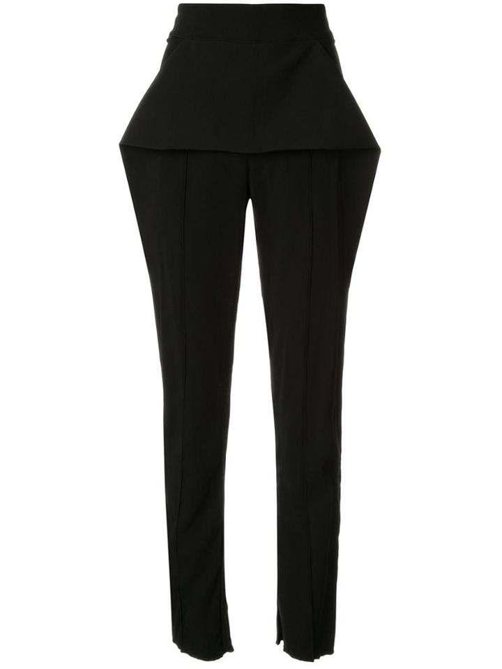 Maticevski Toreador Fold-detail Trousers - Black