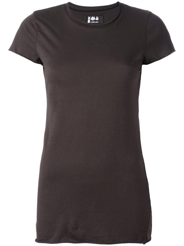 Labo Art Cap Sleeve T-shirt, Women's, Size: 1, Brown, Cotton/spandex/elastane