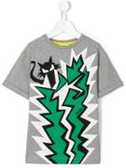Fendi Kids Cat Print T-shirt, Boy's, Size: 12 Yrs, Grey