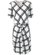 Steffen Schraut Check Print Dress - White