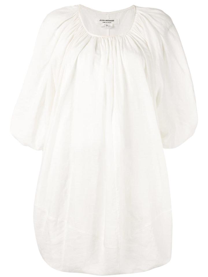 Junya Watanabe Comme Des Garçons Vintage Gathered Blouse - White