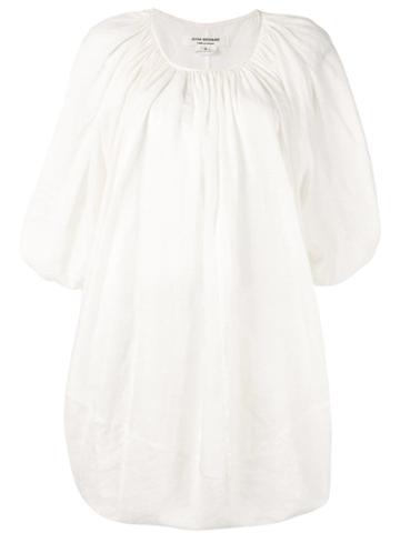Junya Watanabe Comme Des Garçons Vintage Gathered Blouse - White