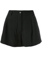Moschino High Waisted Shorts, Women's, Size: 42, Black, Silk/rayon