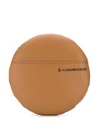 Mm6 Maison Margiela Logo Zipped Clutch - Brown