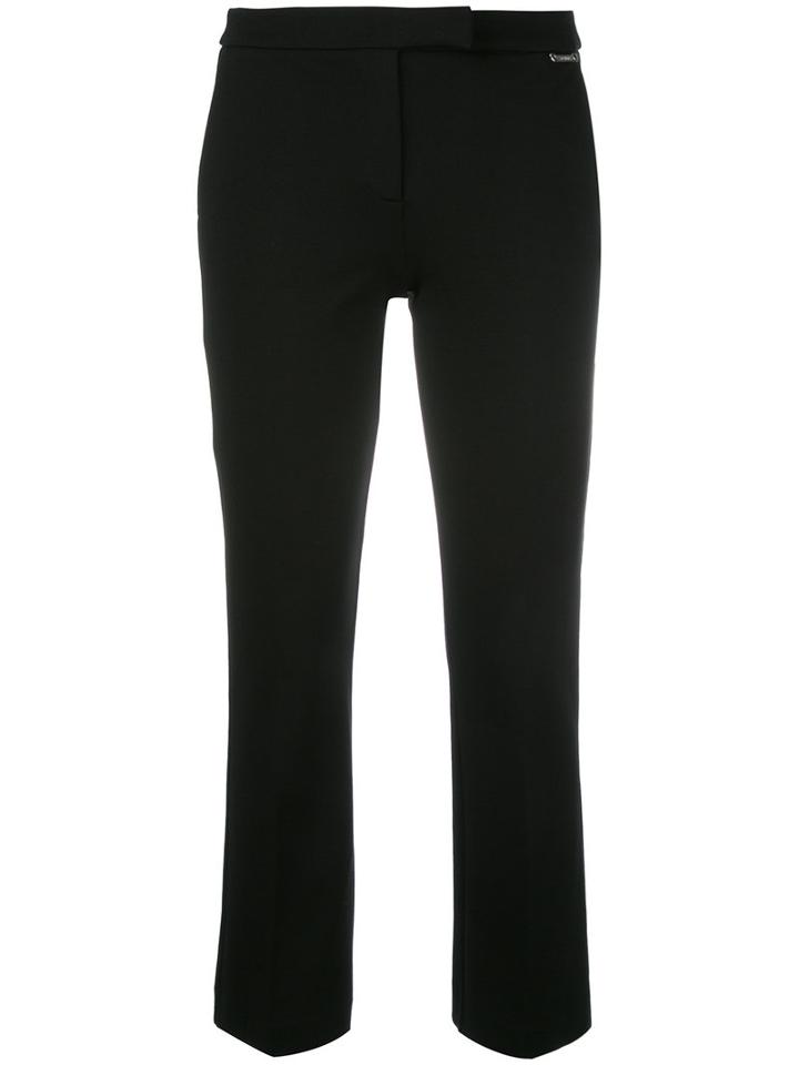 Twin-set Bootcut Cropped Trousers, Women's, Size: Xs, Black, Polyamide/spandex/elastane/viscose