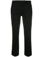 Twin-set Bootcut Cropped Trousers, Women's, Size: Xs, Black, Polyamide/spandex/elastane/viscose