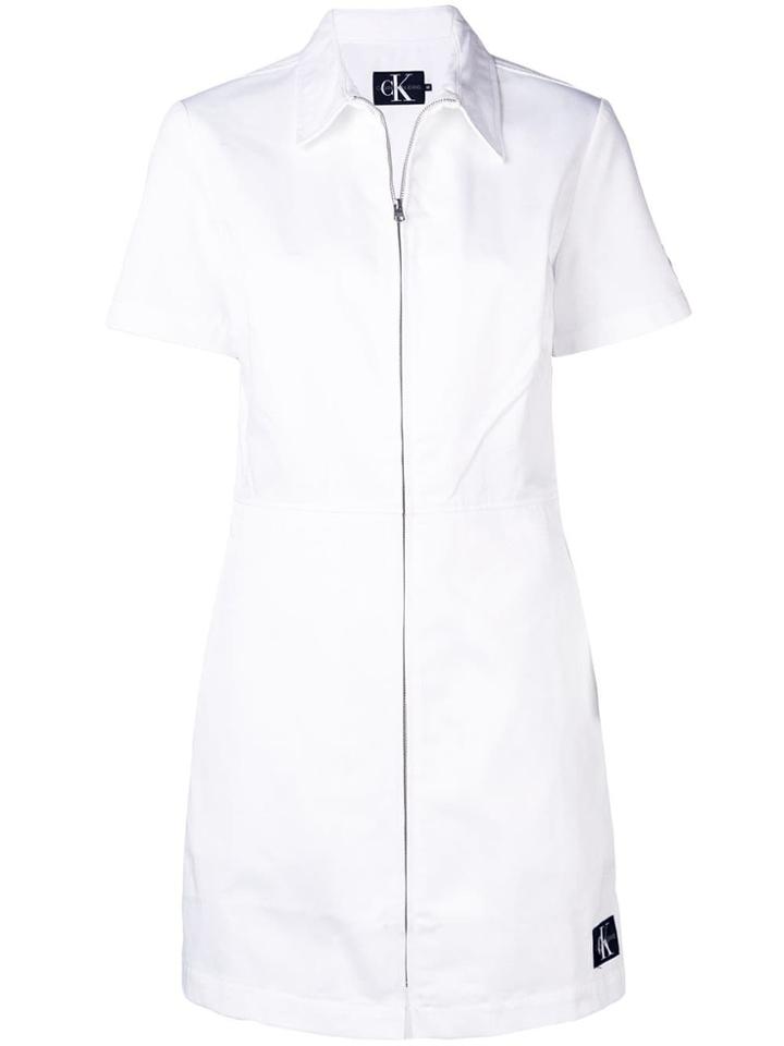 Calvin Klein Jeans Short Summer Dress - White