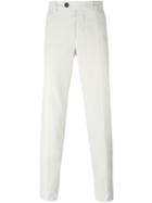 Brunello Cucinelli Slim Fit Trousers, Men's, Size: 52, Nude/neutrals, Cotton/polyester