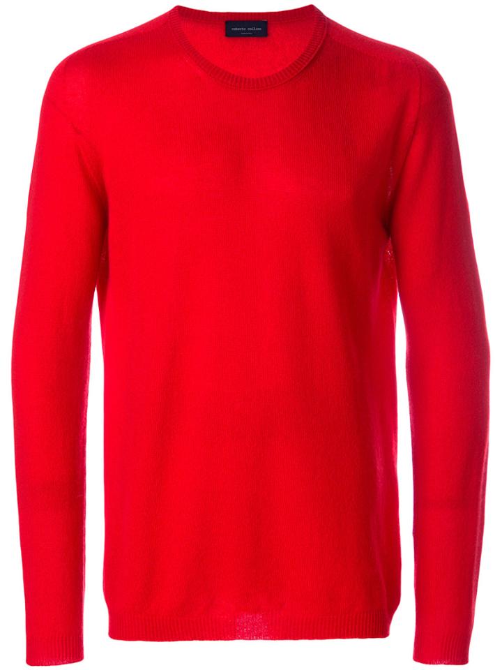 Roberto Collina Round Neck Jumper - Red