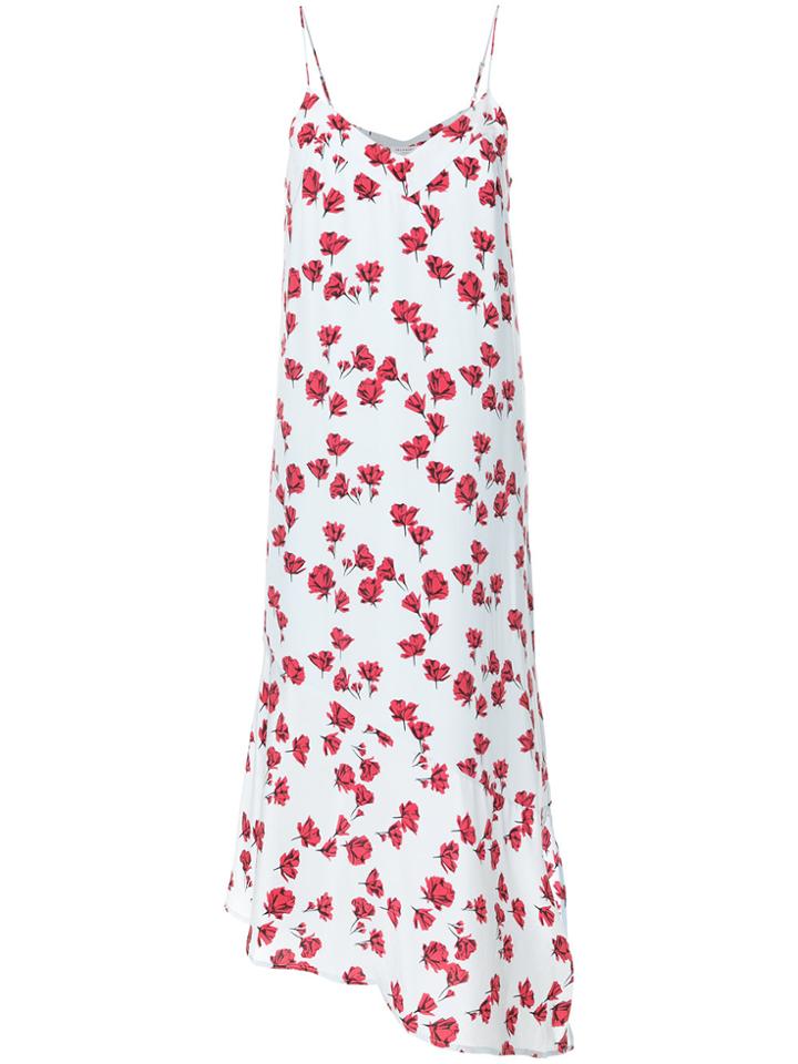 Equipment Rose Print Dress - Blue