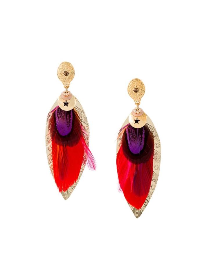 Gas Bijoux 'sao' Feather Earrings