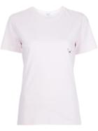 Mugler Piercing Detail T-shirt, Women's, Size: 40, Pink/purple, Cotton