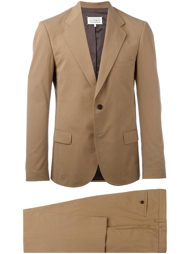 Maison Margiela Classic Two Piece Suit, Men's, Size: 50, Brown, Cotton/spandex/elastane/viscose