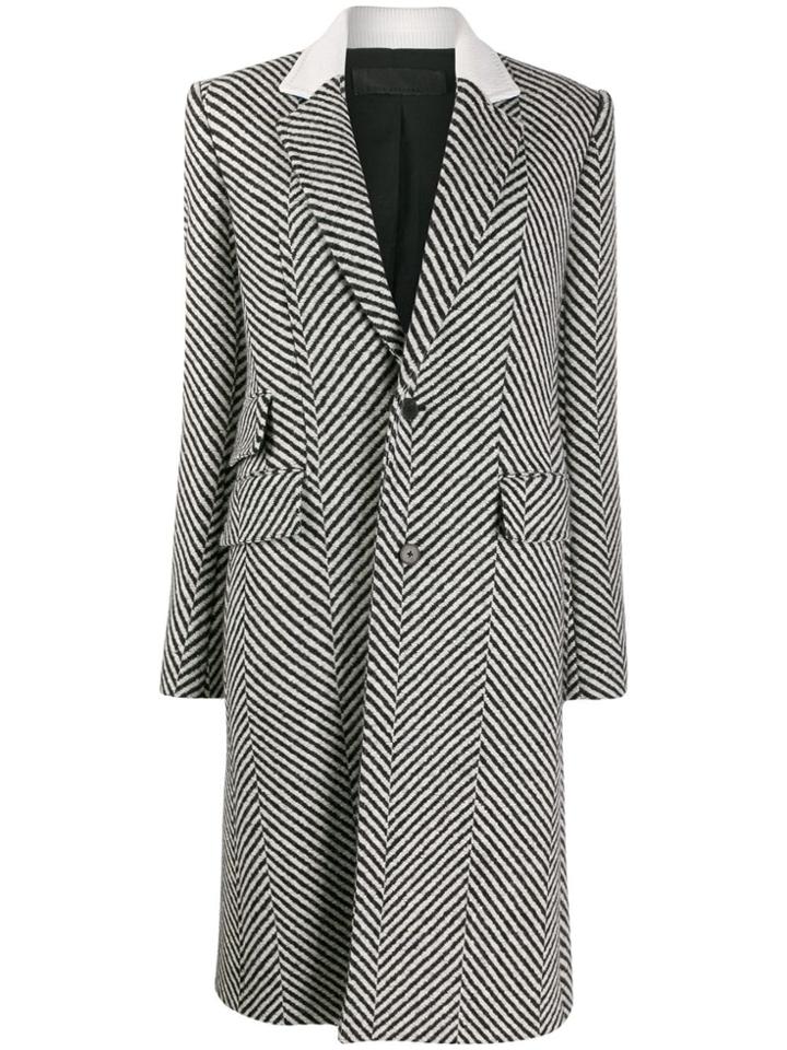Haider Ackermann Chapman Woven-print Coat - Black