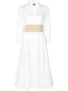 Staud Two-tone Dress - White