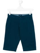 Aston Martin Kids - Chino Shorts - Kids - Cotton/spandex/elastane - 14 Yrs, Blue