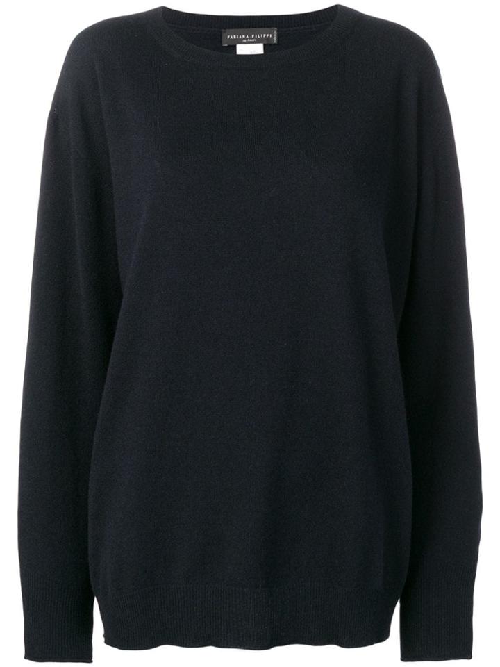 Fabiana Filippi Cashmere Knitted Sweatshirt - Black