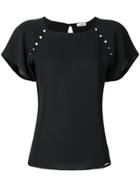 Liu Jo Pearl Details T-shirt - Black