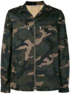 Valentino Camouflage Glitter Love Print Jacket - Green