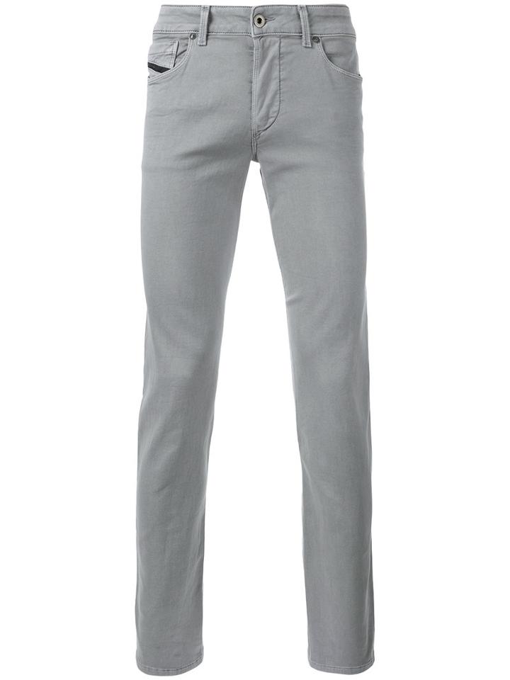 Diesel Black Gold Tapered Trousers, Men's, Size: 31, Grey, Cotton/polyester/spandex/elastane