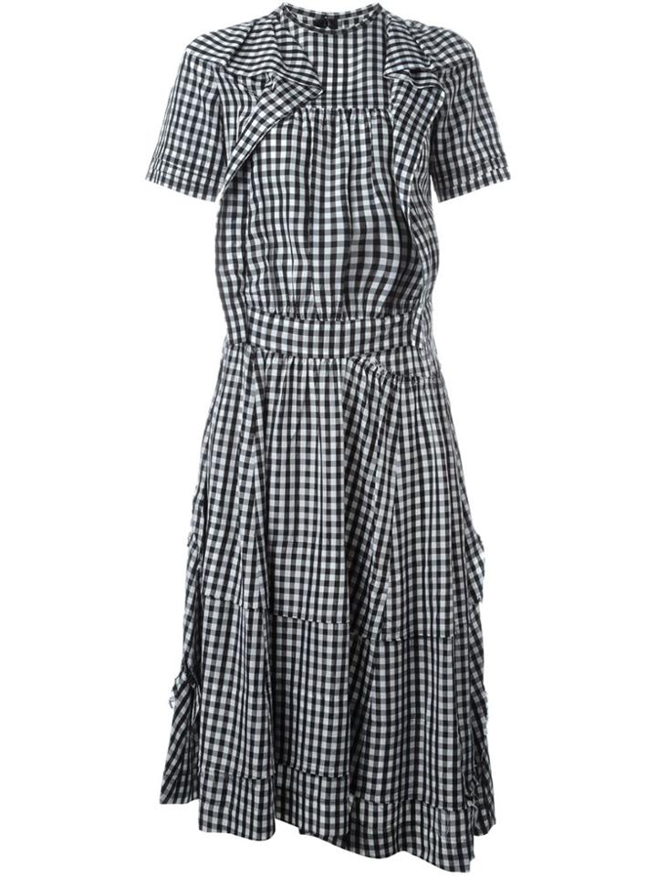 Comme Des Garçons Vintage Gingham Check Dress - Black