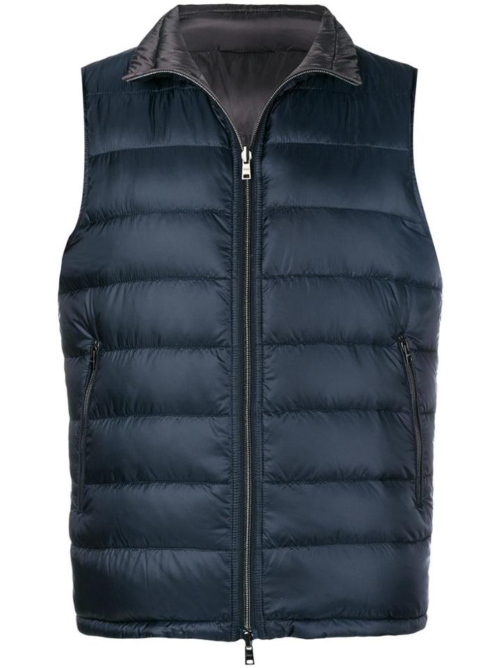 Herno Classic Padded Gilet - Blue