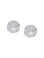 Saint Laurent Smoking Crystal Earrings - Silver