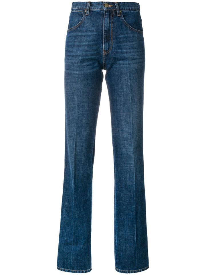 La Fetiche High Waisted Flared Jeans - Blue