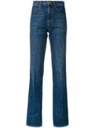 La Fetiche High Waisted Flared Jeans - Blue