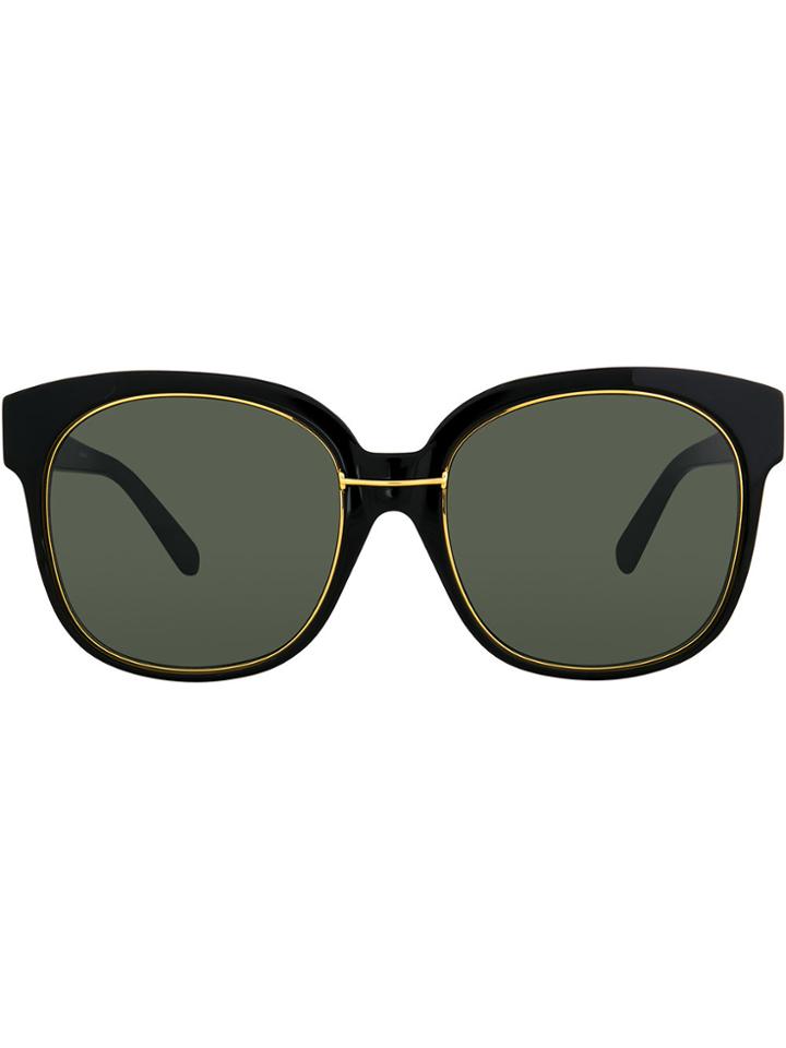 Linda Farrow 651 C1 Oversized Sunglasses - Black