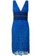 Diane Von Furstenberg Floral Lace Midi Dress - Blue