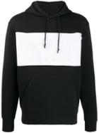 Boss Hugo Boss Embossed Logo Panel Hoodie - Black