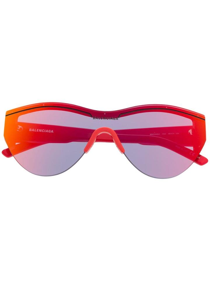 Balenciaga Eyewear Mirrored Oversized Sunglasses