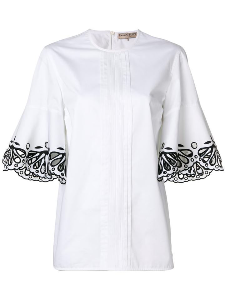 Emilio Pucci Cut-out Detail Shirt - White