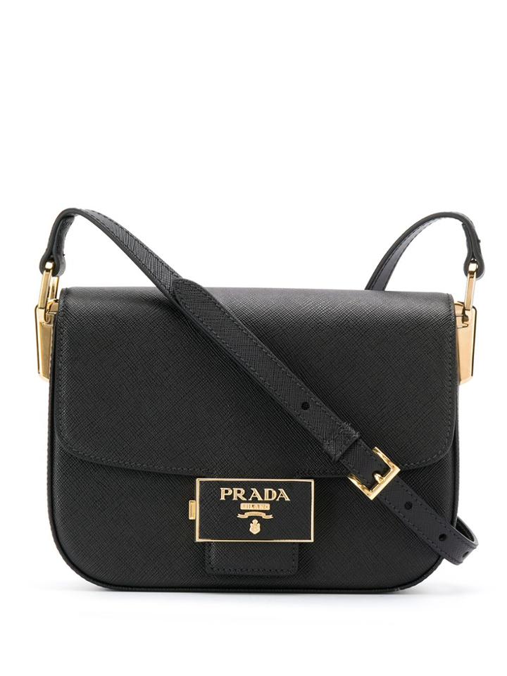 Prada Emblème Crossbody Bag - Black