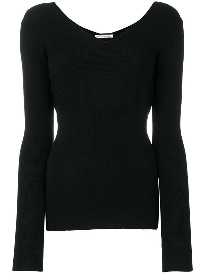 Stefano Mortari V-neck Pullover - Black
