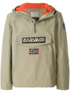 Napapijri Logo Patch Pocket Windbreaker - Green
