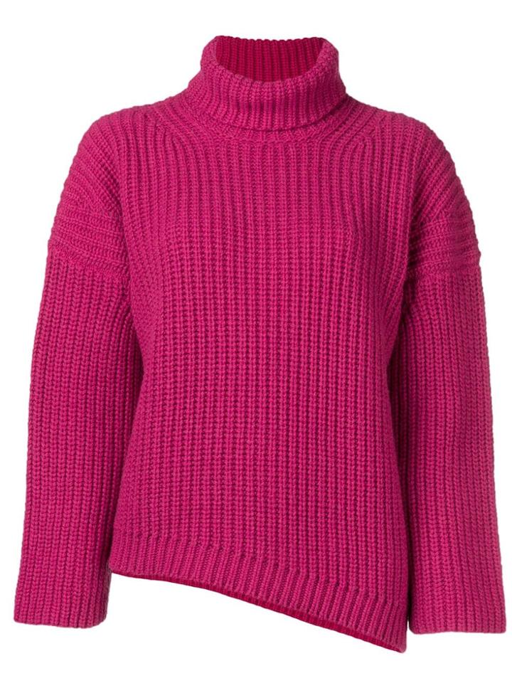 Department 5 Chunky Knit Sweater - Pink & Purple