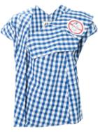 Awake Gingham Check Asymmetric Top
