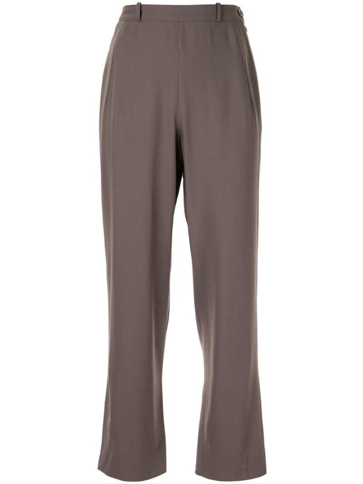 Hermès Pre-owned Straight-leg Trousers - Brown