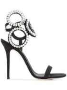 Giuseppe Zanotti Design Embellished Ankle Sandals - Black