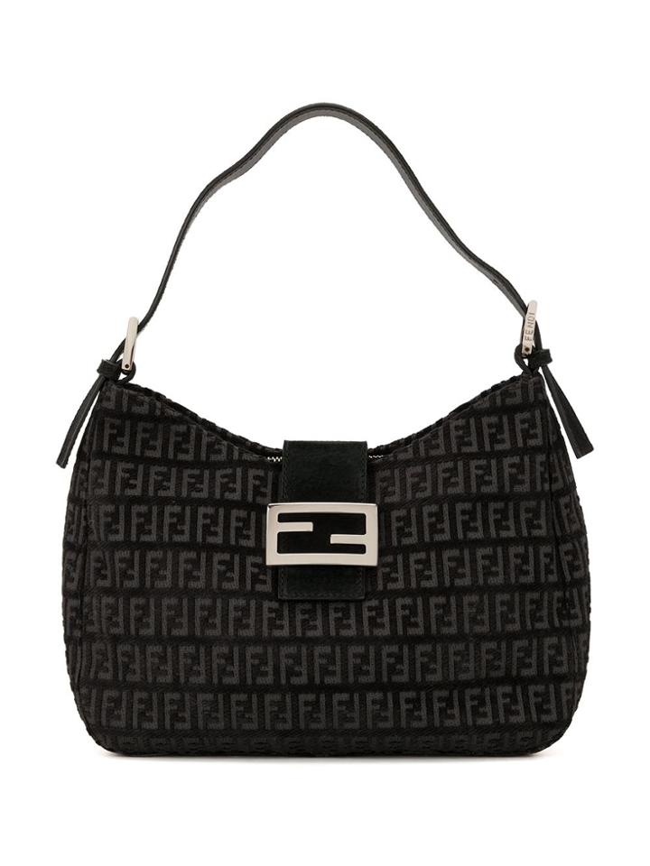 Fendi Pre-owned Zucca Mamma Shoulder Bag - Black