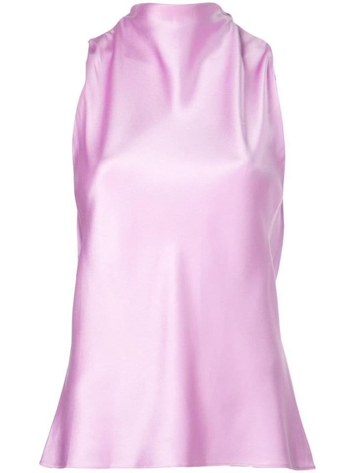 Cushnie Open Cowl Blouse - Purple
