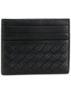 Bottega Veneta Woven Cardholder Wallet - Black